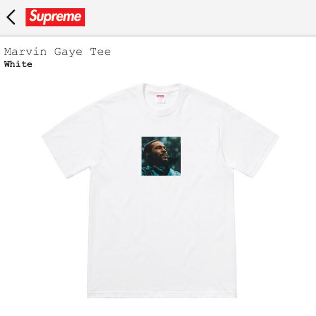 Supreme(シュプリーム)のsupreme Marvin Gaye Tee 白 メンズのトップス(Tシャツ/カットソー(半袖/袖なし))の商品写真