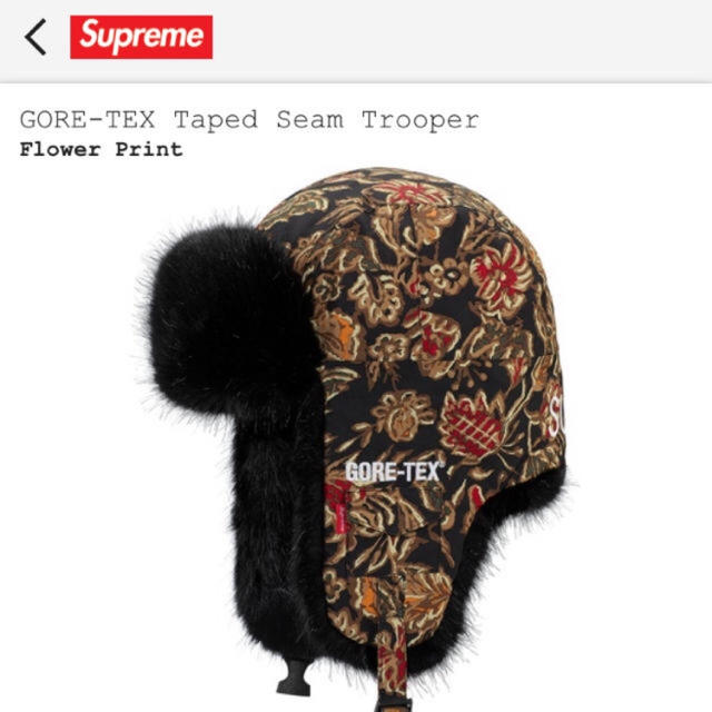 帽子supreme  gore tex trooper