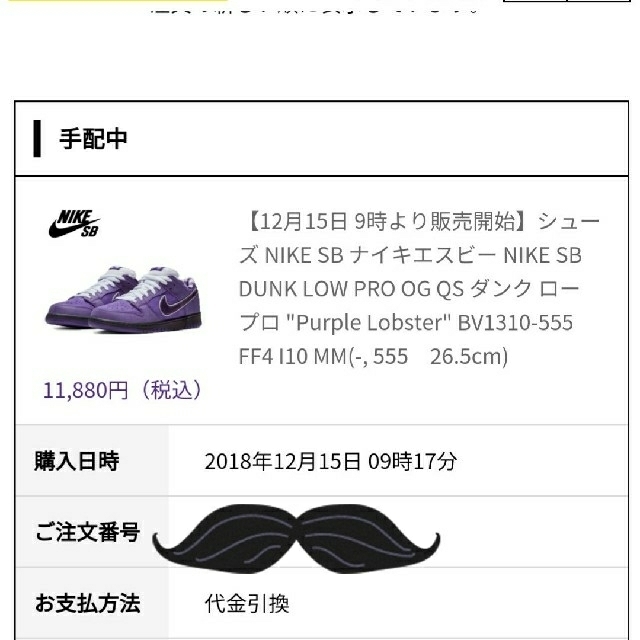 NIKE(ナイキ)の26.5 NIKE SB DUNK LOW PRO Purple Lobster メンズの靴/シューズ(スニーカー)の商品写真