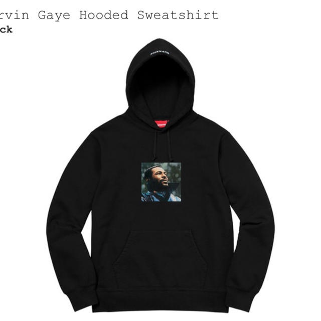 Marvin Gaye Hooded Sweatshirt supreme 免税店直販 メンズ