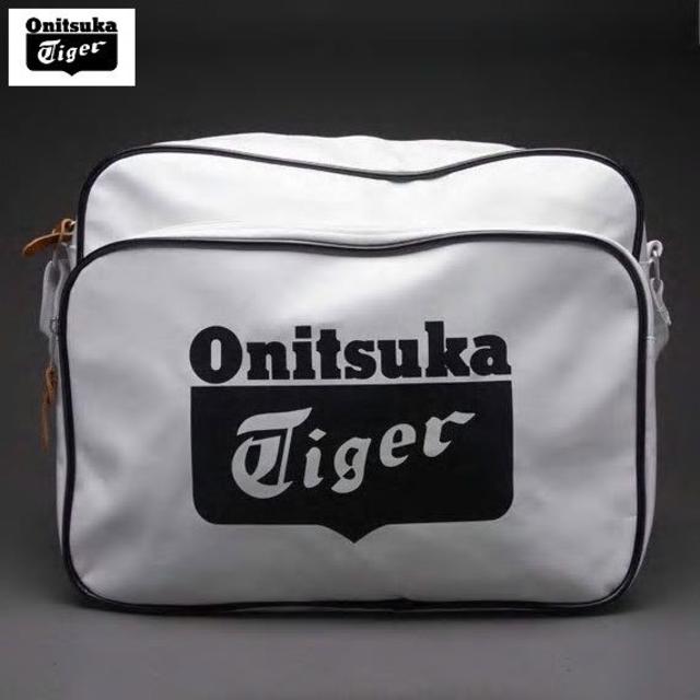 Onitsuka Tiger(オニツカタイガー)の★送料無料★UK直輸入★オニツカタイガー★ショルダーバッグ★白x黒★ メンズのバッグ(ショルダーバッグ)の商品写真