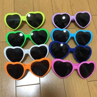 【お得】8点まとめ買い！ハートのサングラス(サングラス/メガネ)