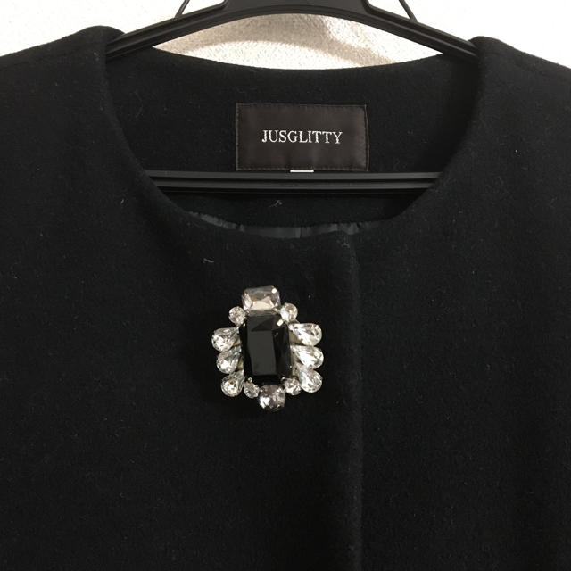 JUSGLITTY(ジャスグリッティー)のleafさま専用【JUSGLITTY】ノーカラーコート レディースのジャケット/アウター(ロングコート)の商品写真