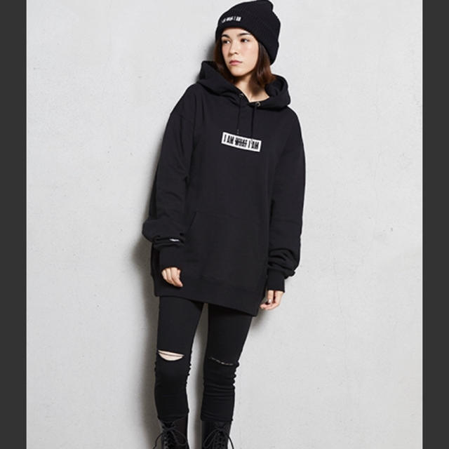 AAA(トリプルエー)のI am what I am Box Logo Hoodie エンタメ/ホビーのタレントグッズ(アイドルグッズ)の商品写真