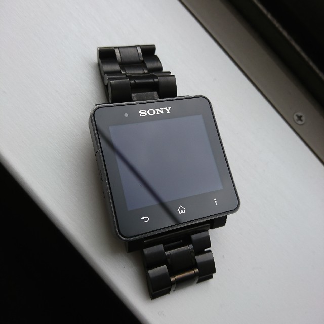 SONY(ソニー)の年末年始特価！sony smart watch 2 sw2 ブラックバンド スマホ/家電/カメラのスマートフォン/携帯電話(その他)の商品写真