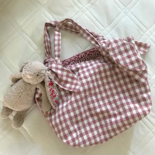 ザラキッズ(ZARA KIDS)のchecked tote bag(トートバッグ)