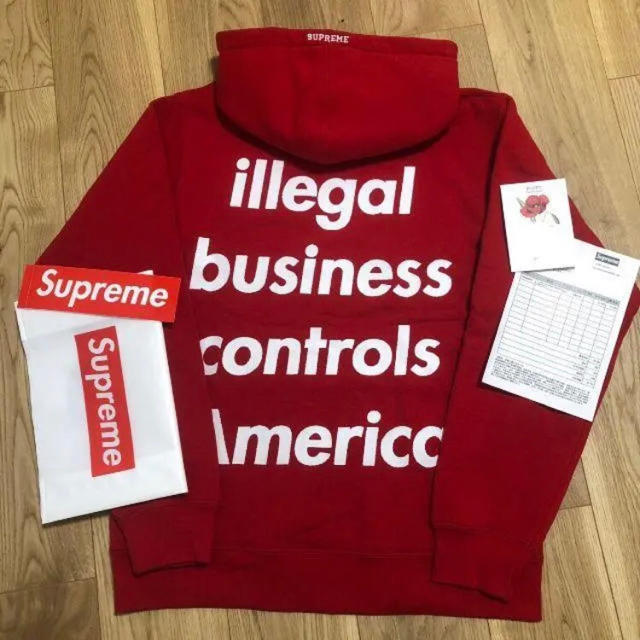 付属品完備 M supreme illegal business パーカー購入先Supremeオンライン