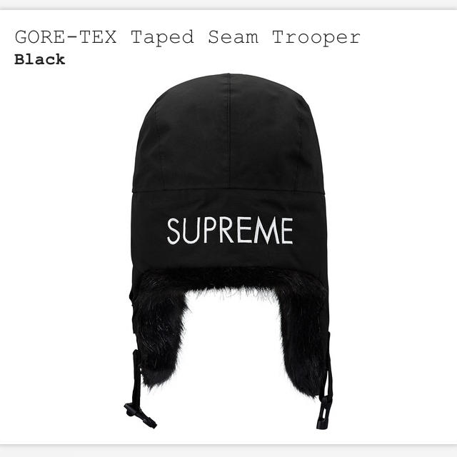 Supreme(シュプリーム)のsupreme GORE-TEX Taped Seam Trooper 黒 新品 メンズの帽子(その他)の商品写真