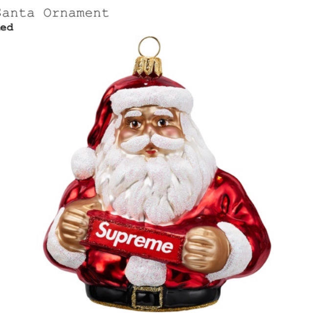 置物supreme santa ornament