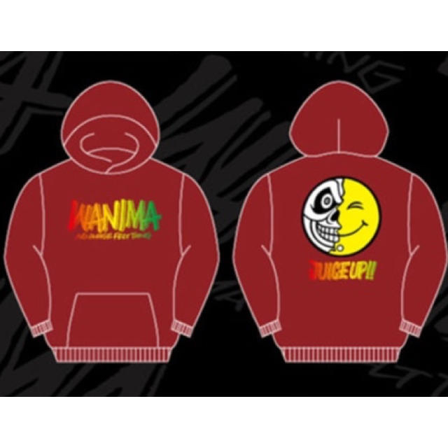 WANIMA JUICE UP!! ファイナル限定 XL パーカー バーガンディミュージシャン