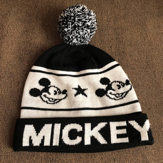 ディズニー(Disney)のキッズ ミッキーマウス ニット帽(帽子)