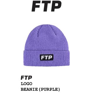 シュプリーム(Supreme)の FTP LOG BEANIE FUCK THE POPULATION 紫(ニット帽/ビーニー)