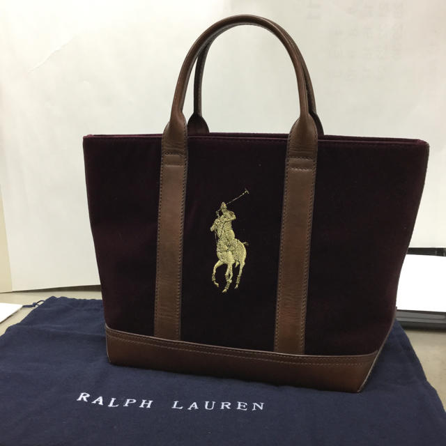 Ralph Lauren - 美品 ラルフローレン レザー／ベロア トートバックの通販 by TOM's shop｜ラルフローレンならラクマ