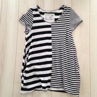 タケオキクチ(TAKEO KIKUCHI)のTK MIXPICEボーダーチュニックT(Tシャツ(半袖/袖なし))