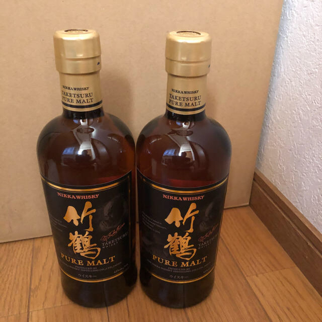 ニッカウヰスキー(ニッカウイスキー)の竹鶴ピュアモルト 700ml ２本セット 食品/飲料/酒の酒(ウイスキー)の商品写真