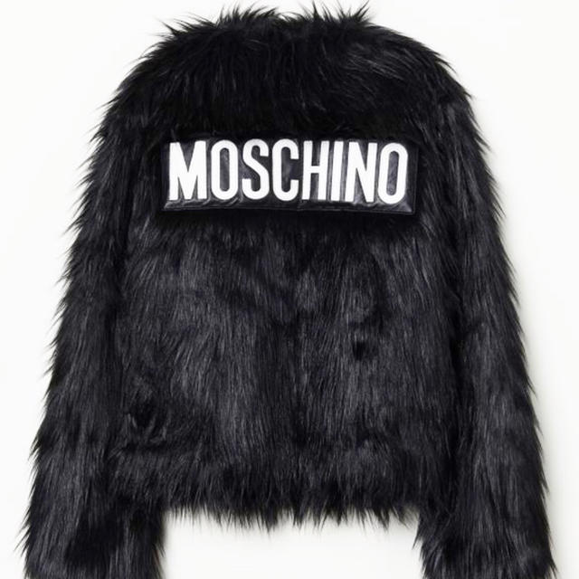 XS 新品 H＆M X Moschino コラボ Faux Fur Jacket