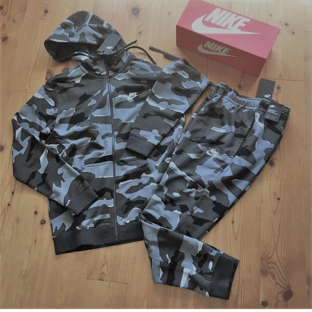 希少 Nike camo skinny jogger & hoodie FCRB