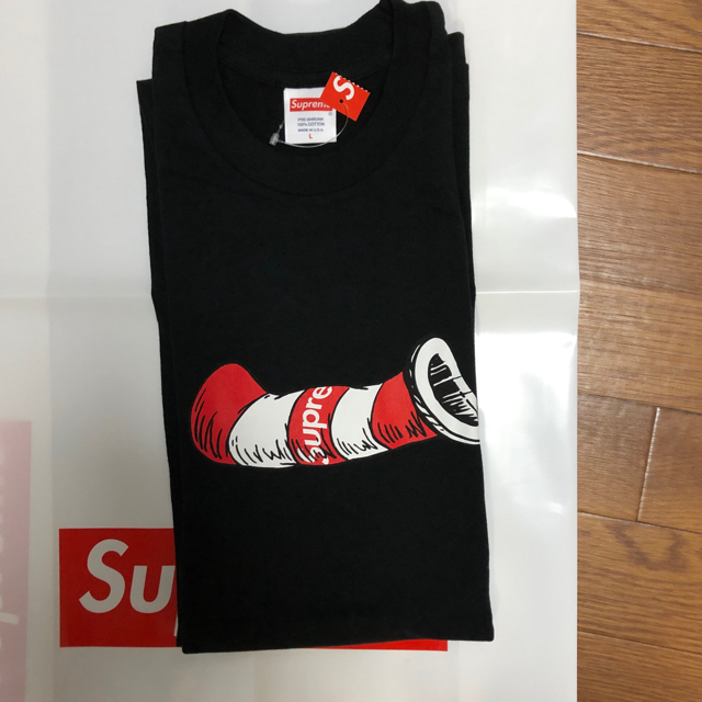 Supreme(シュプリーム)の【送料込Lサイズ】supreme cat in the hat Teeブラック メンズのトップス(Tシャツ/カットソー(半袖/袖なし))の商品写真