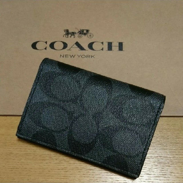 COACH(コーチ)の2つ ☆新品☆ コーチ 名刺入れ メンズ ☆ メンズのファッション小物(名刺入れ/定期入れ)の商品写真