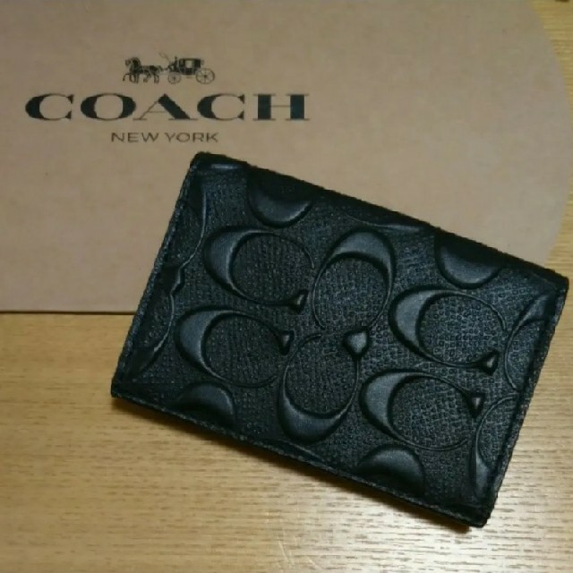 COACH(コーチ)の2つ ☆新品☆ コーチ 名刺入れ メンズ ☆ メンズのファッション小物(名刺入れ/定期入れ)の商品写真