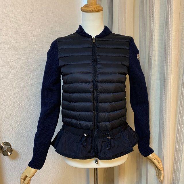 MONCLER - Used　MONCLER MAGLIONE 　カーディガン　Navy XS