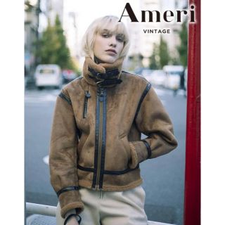 アメリヴィンテージ(Ameri VINTAGE)のアメリヴィンテージCARAMEL FLIGHT JACKET(ムートンコート)