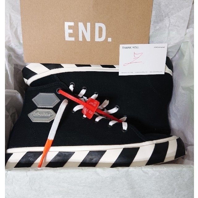 Off-White Vulcanised Striped Hi Top