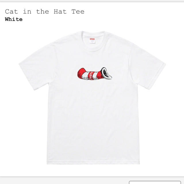 Supreme Cat In the Hat Tee White