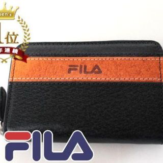 フィラ(FILA)の新品 フィラ 実売4200円 ラウンドファスナー コインケース 濃紺 豚本革(コインケース/小銭入れ)