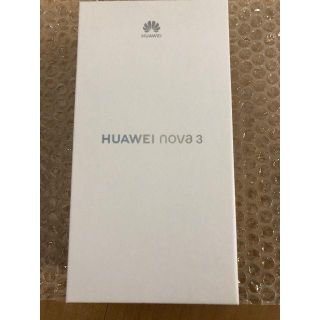 アンドロイド(ANDROID)の未使用品　HUAWEI nova3 レッド(スマートフォン本体)