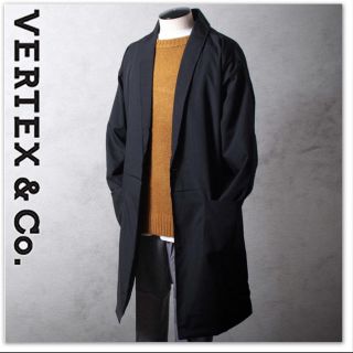 ザラ(ZARA)のセール中 新品 VERTEX&Co. ガウン ロングジャケット  黒 M(カーディガン)