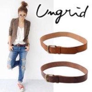 アングリッド(Ungrid)のungrid♪キャメルレザーベルト♪(ベルト)