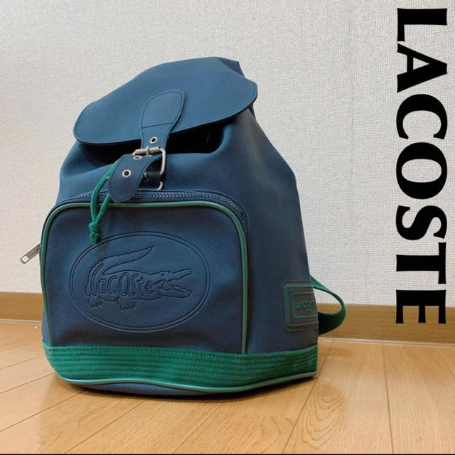 LACOSTE - LACOSTE ラコステ リュック デカロゴ ロゴ柄 1121の通販 by 古着屋Re:style｜ラコステならラクマ