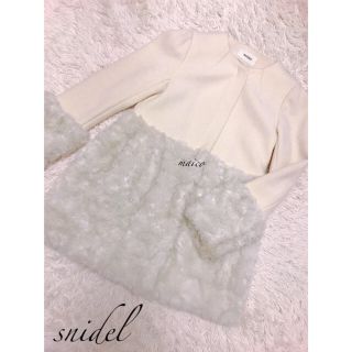 スナイデル(SNIDEL)のsnidel☆フェイクファー切替コート(毛皮/ファーコート)