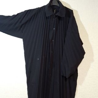 issey miyake プリーツ　ロングジャケット