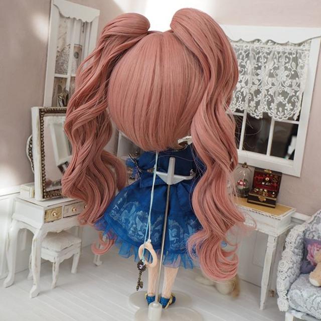 ネオブライス ウィッグ スパイラルツーテール FP 10インチ Blythe ハンドメイドのぬいぐるみ/人形(人形)の商品写真