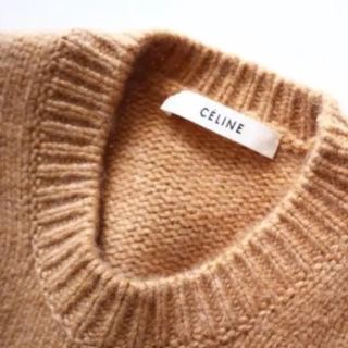 セリーヌ(celine)のCeline チャンキーニット ベージュ 34(ニット/セーター)