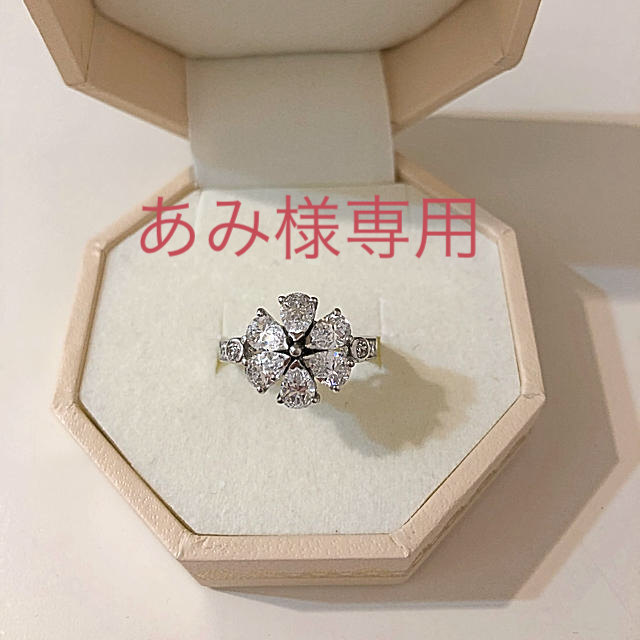 SWAROVSKI(スワロフスキー)のシルバー925 フラワーリング 9号 レディースのアクセサリー(リング(指輪))の商品写真