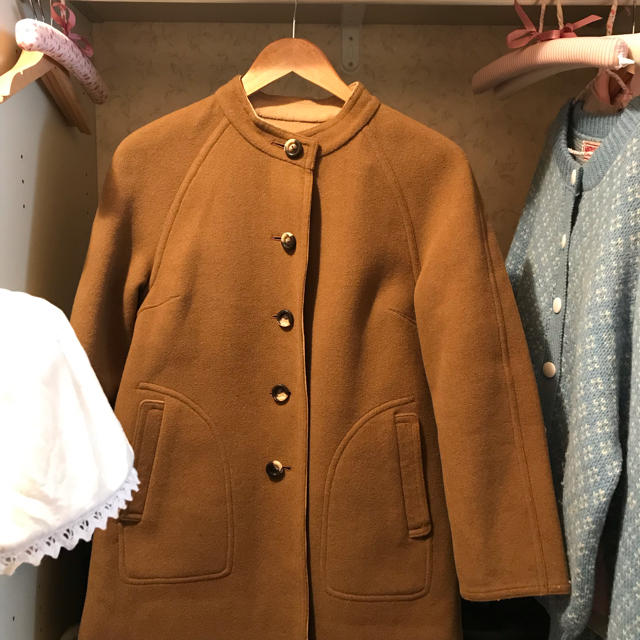 レディースEngland vintage melton coat.