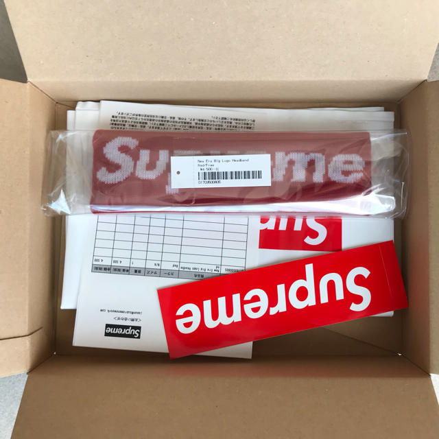 Supreme New Era Big Logo Headband 赤 | svetinikole.gov.mk