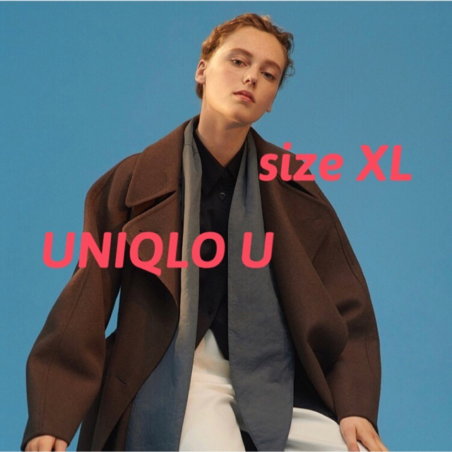 LEMAIRE(ルメール)の【XL】UNIQLO U ダブルフェイスラップコート ユニクロユー  レディースのジャケット/アウター(ロングコート)の商品写真