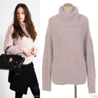 ノエラ(Noela)の新品♡Noela♡ふわふわオフタートルケーブルニット♡ノエラ(ニット/セーター)