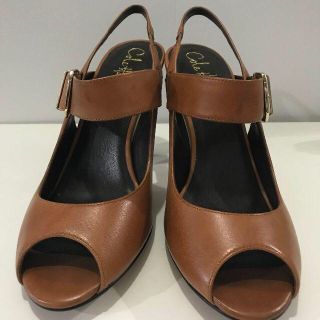 コールハーン(Cole Haan)のコールハーン ミュール 美品 ブラウン サイズ7(ハイヒール/パンプス)