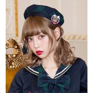 アンジェリックプリティー(Angelic Pretty)の【新品】Bunnyガレッジベレー(グリーン)(ハンチング/ベレー帽)