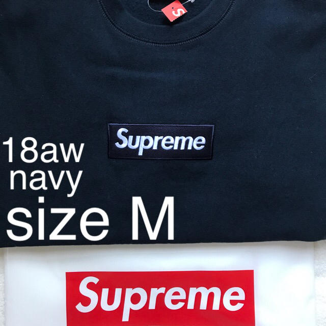 週末限定値下げ】18aw supreme boxlogo crew neck-