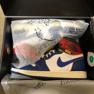 ナイキ(NIKE)のUNION AIR JORDAN 1 BV1300-146 / Blue(スニーカー)