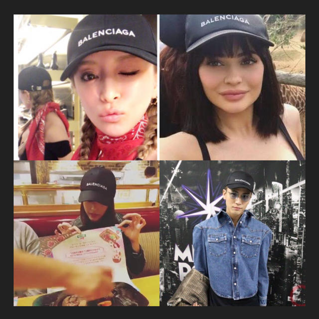 激レア 名作 BALENCIAGA 17ss logo baseball CAP