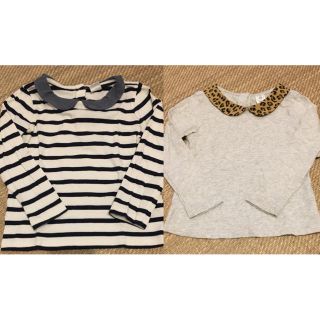 ベビーギャップ(babyGAP)のベビーギャップ  レオパード ボーダー ロンT セット(Tシャツ/カットソー)