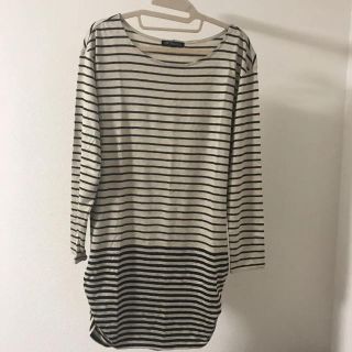 ニジュウサンク(23区)の★美品・値下げ★23区 ボーダーTシャツワンピース(Tシャツ(長袖/七分))