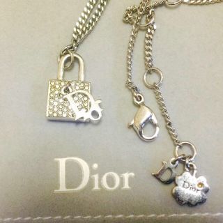 ディオール(Dior)のディオール ストーンネックレス(ネックレス)